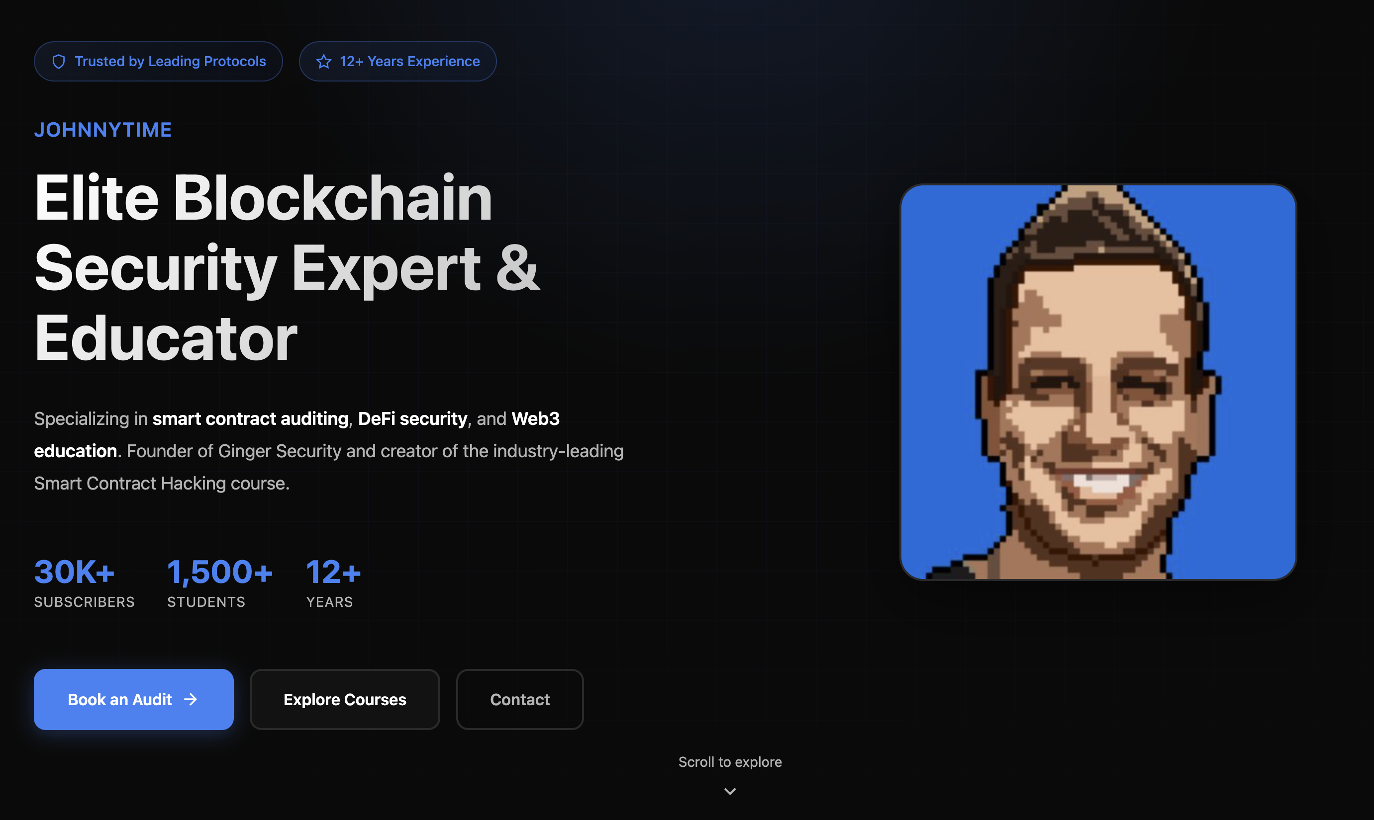 Smart Contract Auditor & Blockchain Security Expert | JohnnyTime.xyz